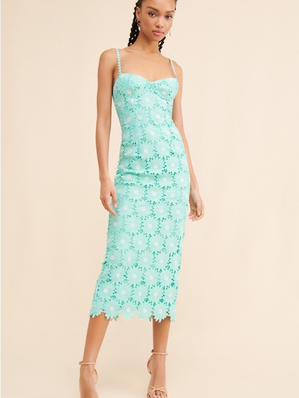 Saylor Calibria Eyelet Midi Dress
